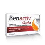 Benactiv Gola 16 Pastiglie Gusto Arancia Senza Zucchero