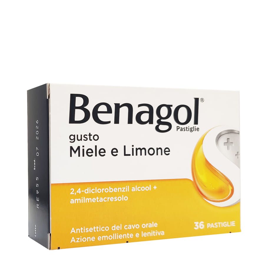 Benagol 36 Pastiglie Gusto Miele e Limone