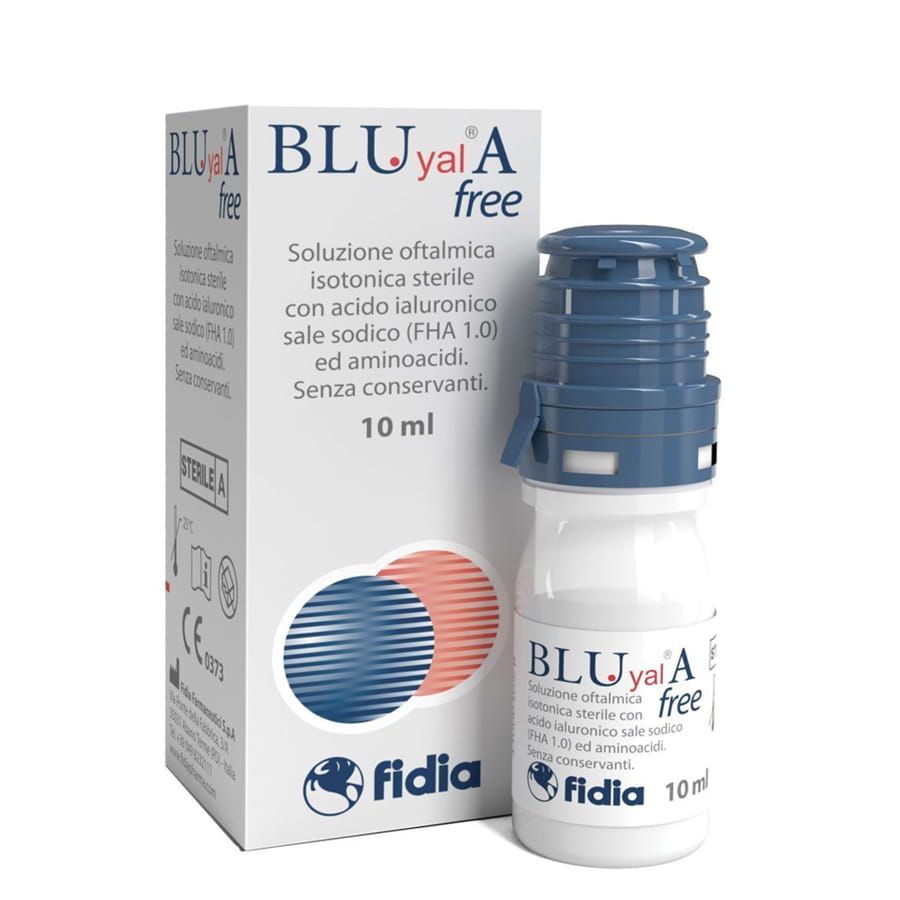Bluyal A Free Soluzione Oftalmica con Sodio Ialuronato 0,15% 10ml