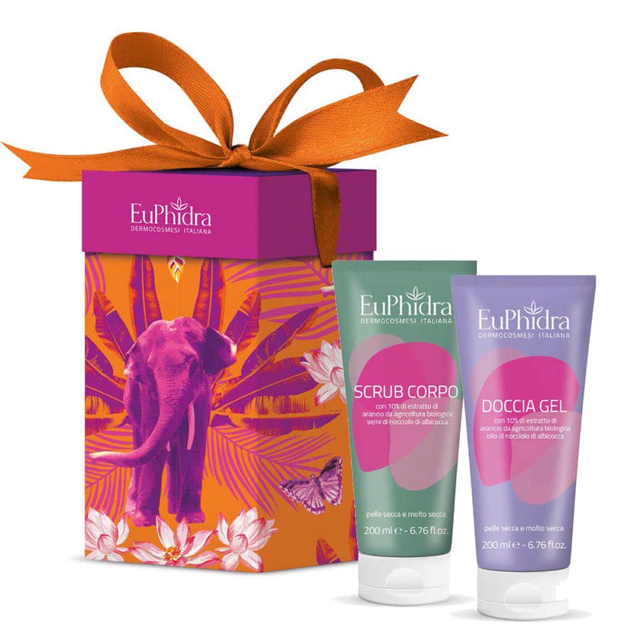 Euphidra Cofanetto Time for You Doccia gel 200ml + Scrub corpo 200ml