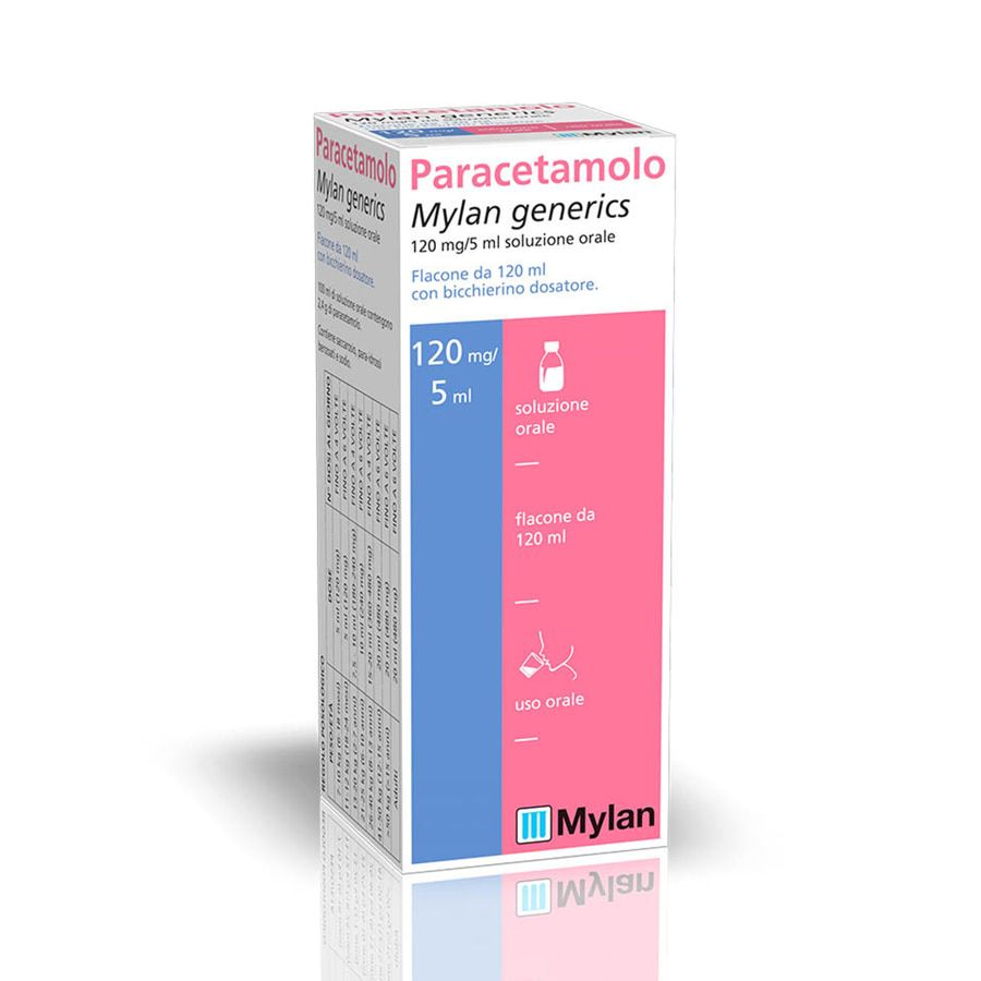 Mylan Paracetamolo 120 mg/5 ml Sciroppo Soluzione Orale Flacone 120 ml