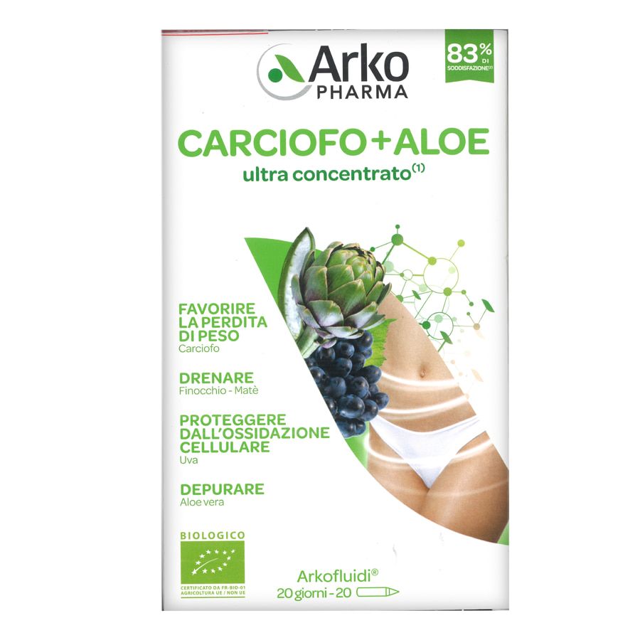 Arkopharma Carciofo + Aloe ultra concentrato 20 unidose