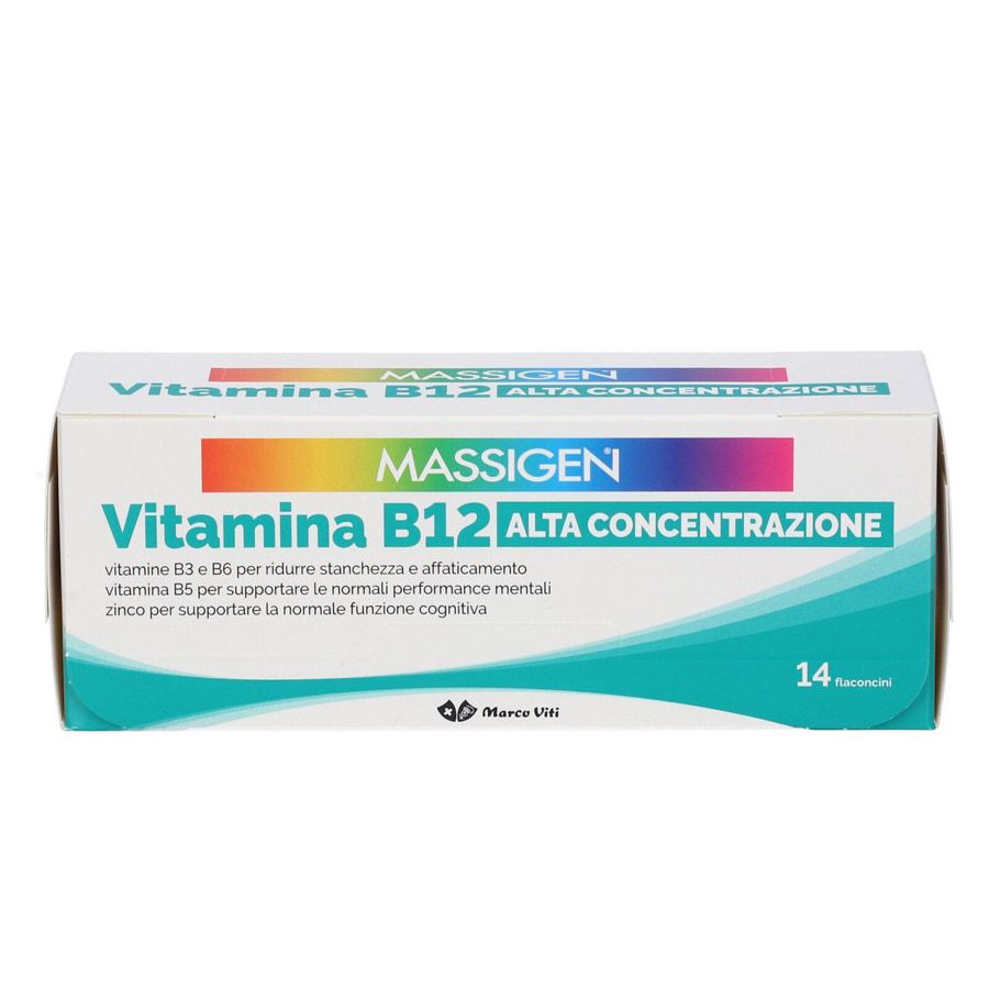 Massigen Vitamina B12 alta concentrazione 14 flaconcini