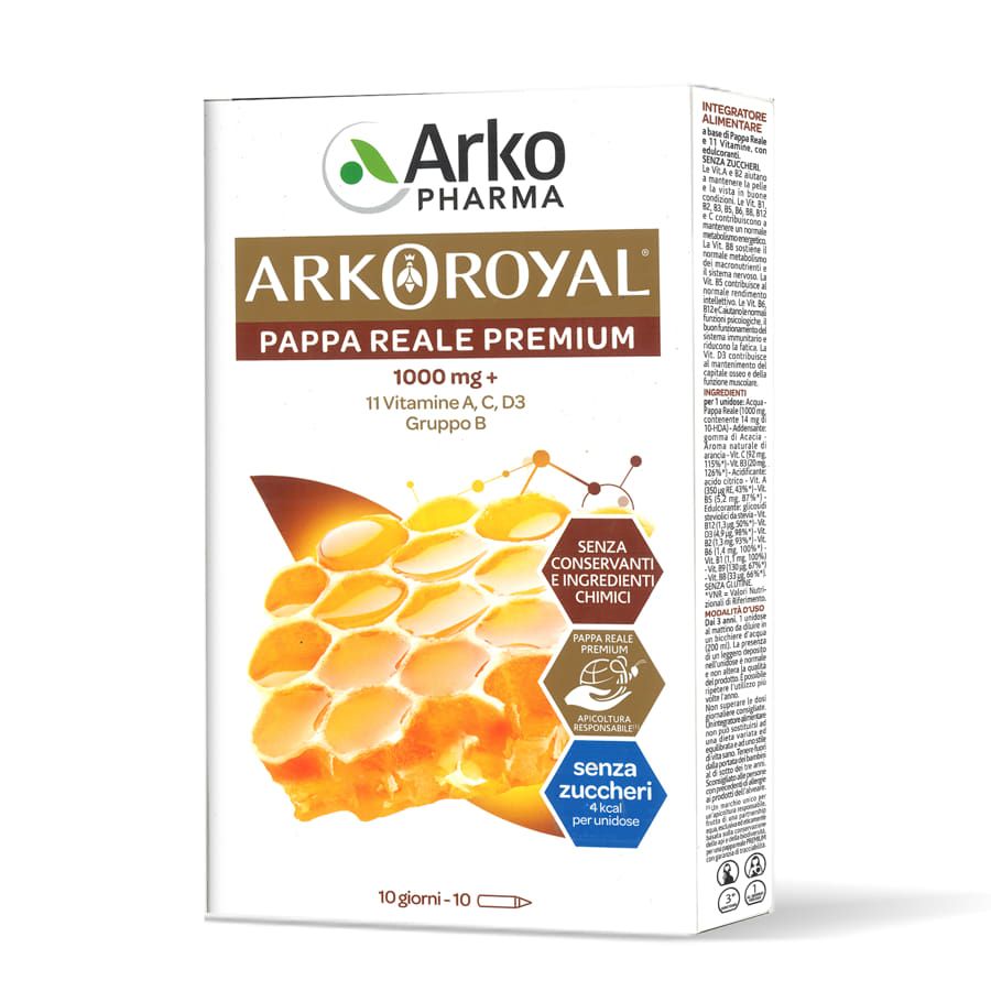 Arkopharma Arkoroyal Pappa Reale Premium 1000 mg+ 10 unidose