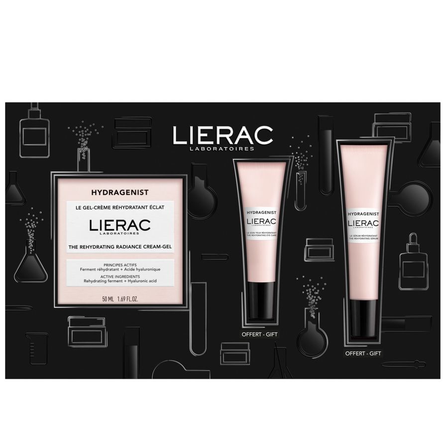 Lierac Hydragenist Cofanetto Gel-Crema, Siero e Trattamento Occhi