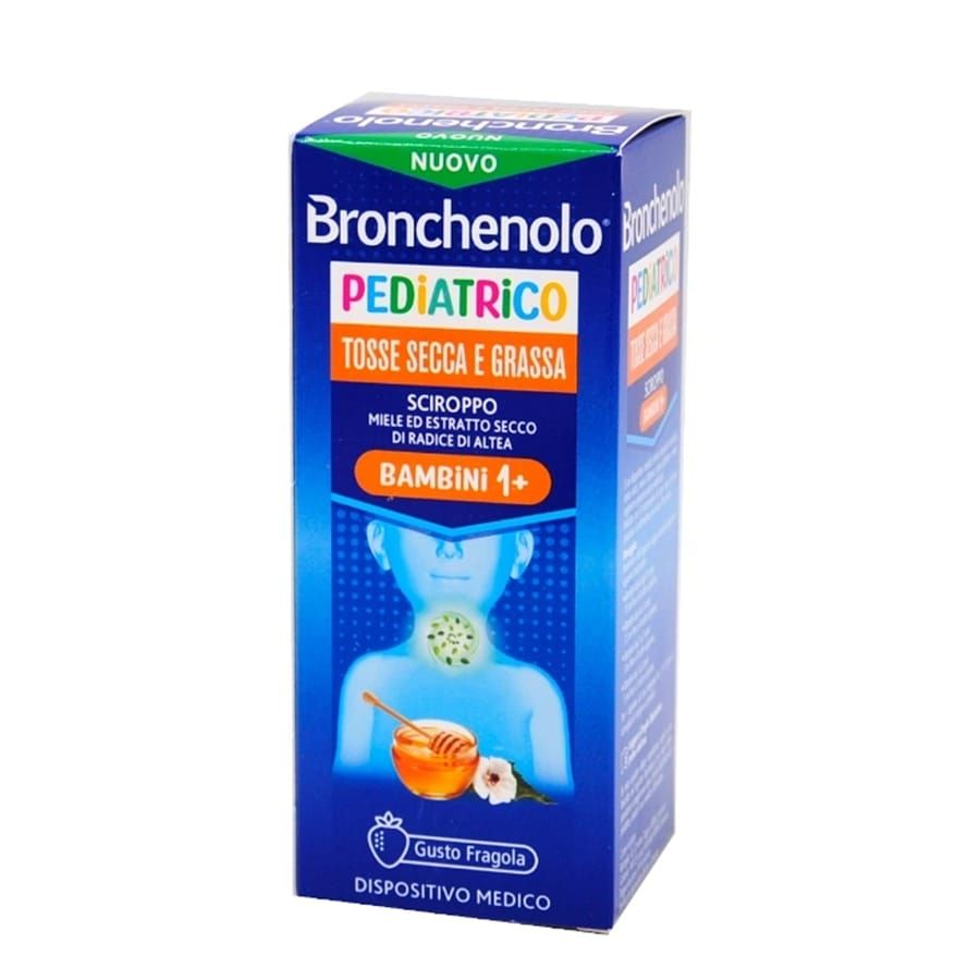 Bronchenolo pediatrico tosse secca e grassa gusto fragola 120ml