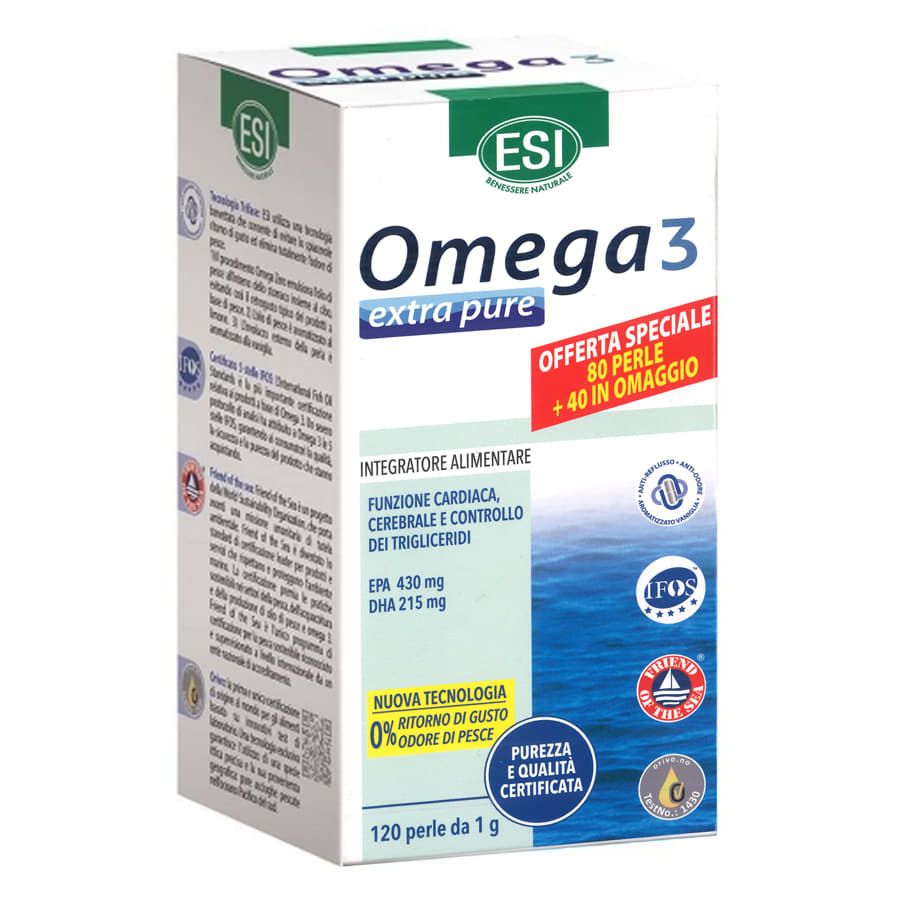 ESI Omega3 Extra pure 80perle+40 da 1g in omaggio