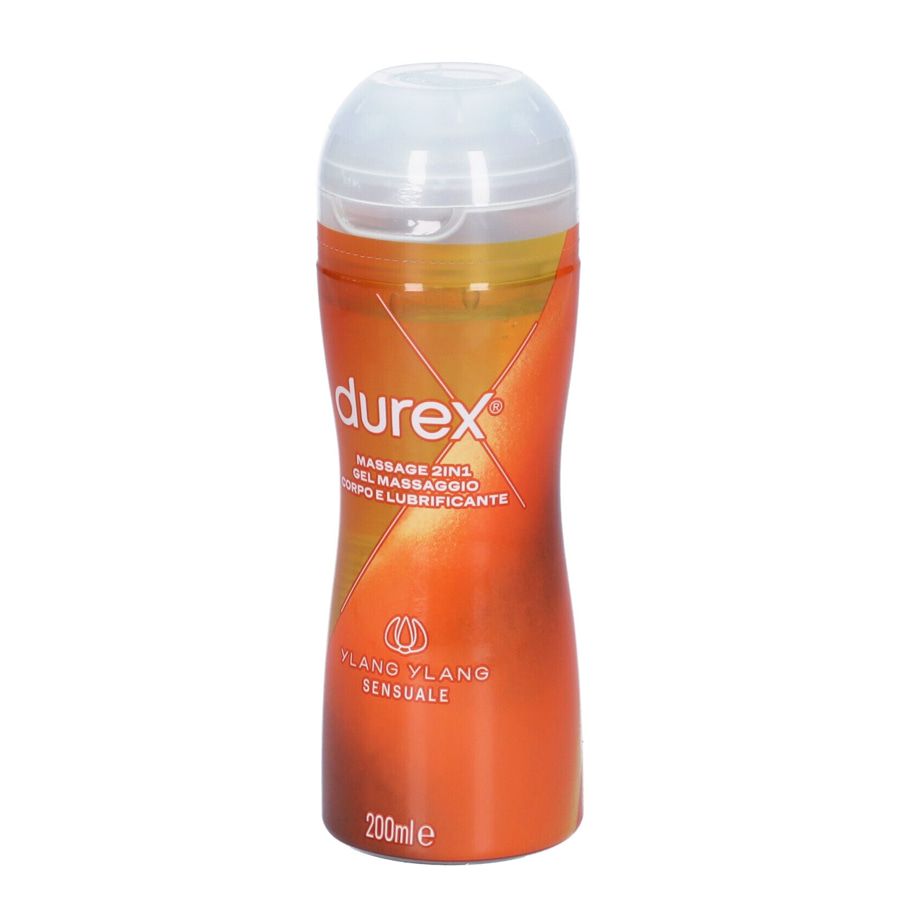 Durex Massage 2in1 gel massaggio corpo e lubrificante Ylang Ylang 200 ml