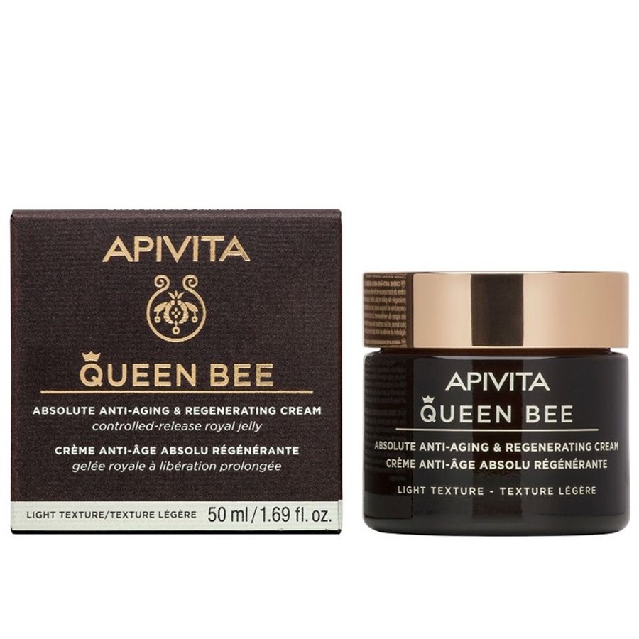 Apivita Queen Bee Crema antiage rigenerante texture leggera 50ml 