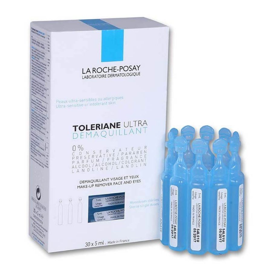 La Roche Posay Toleriane Ultra Demaquillant Struccante Viso Occhi 30 Flaconcini Monodose 5ML - ZERO SPRECHI - scadenza 02/2025