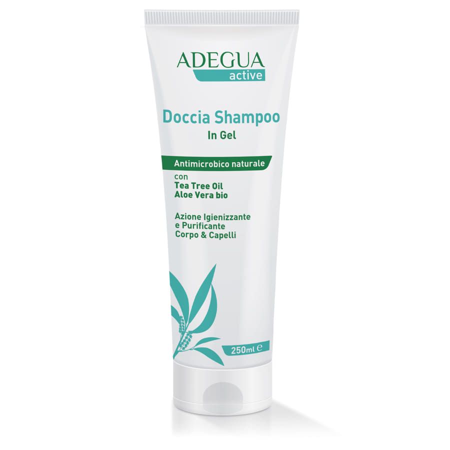 Adegua Active Doccia Shampoo in gel antimicrobico naturale 250ml 