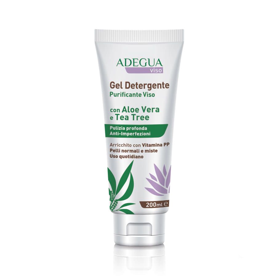 Adegua Viso Gel Detergente Purificante Pulizia profonda anti imperfezioni 200ml