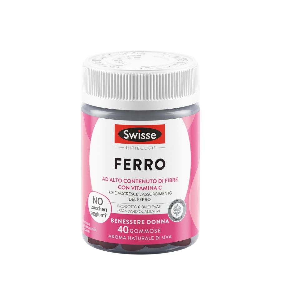 Swisse Ultiboost Ferro 40 gommose aroma naturale di uva