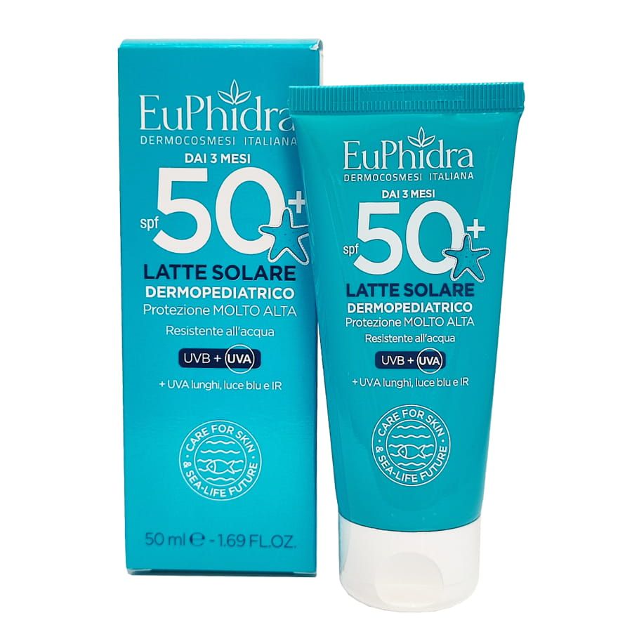 Euphidra latte solare dermopediatrico dai 3 mesi SPF50+ 50ml