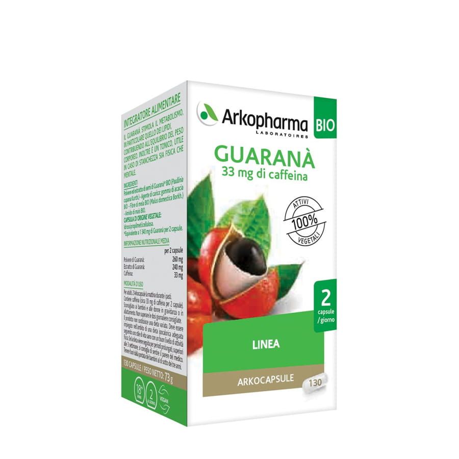 Arkopharma Guaranà 33mg caffeina 130 capsule