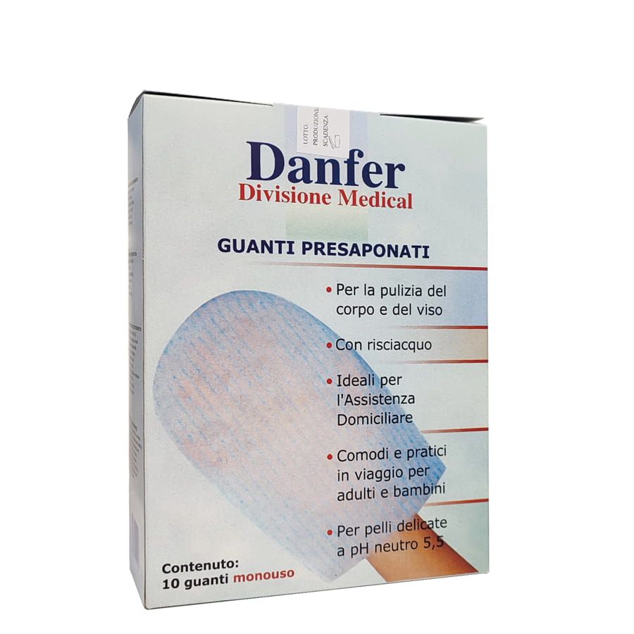 Danfer Guanto Presaponato 10 Pezzi