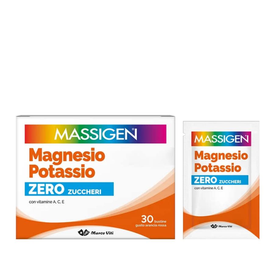 Massigen Magnesio e Potassio Zero Zuccheri 30 bustine