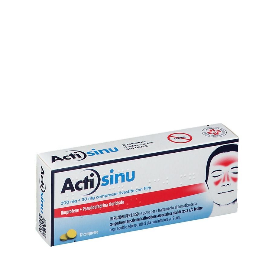 Actisinu 200 mg/30 mg 12 compresse rivestite con film