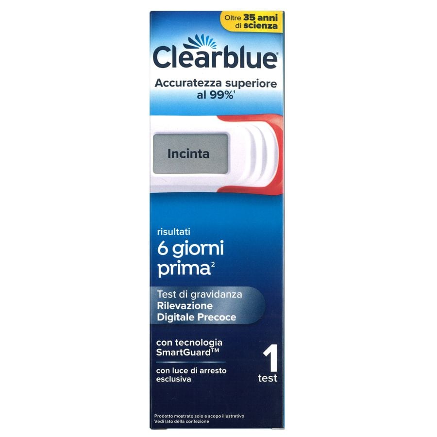 Clearblue Test Di Gravidanza Digitale Con Indicatore Delle Settimane - 1 Confezione, Blu
