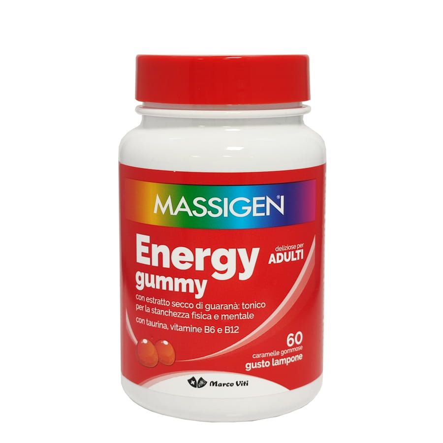 Massigen Energy Gummy 60 caramelle gommose - ZERO SPRECHI - scadenza 5/25