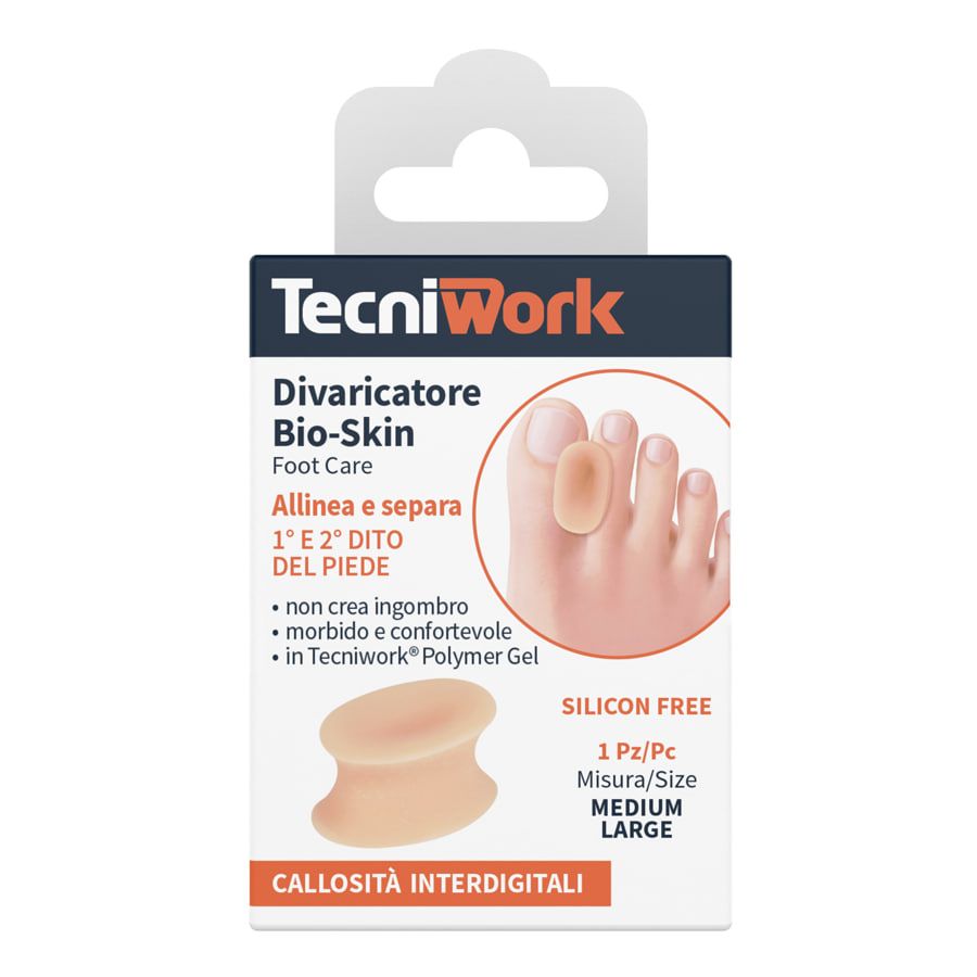 TecniWork Divaricatore Bioskin Allinea e Separa 1° e 2° dito taglia M/L 1pezzo