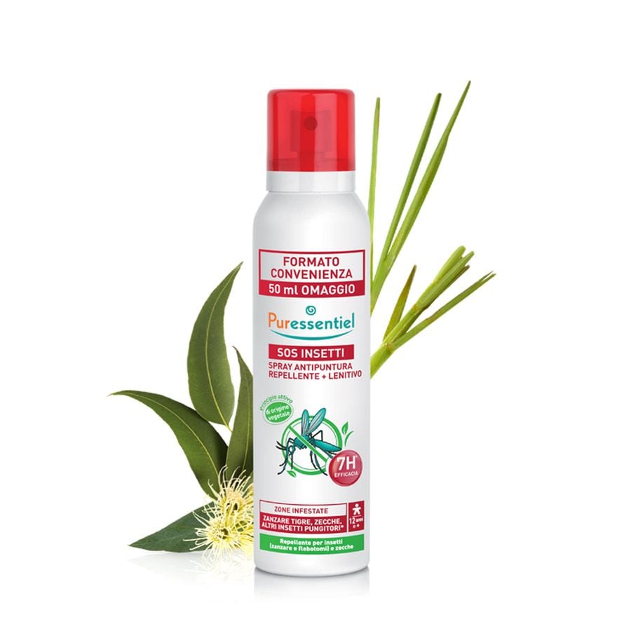 Puressentiel Sos Insetti Spray Antipuntura + Lenitivo 200ml - ZERO SPRECHI - scadenza  30/11/2025