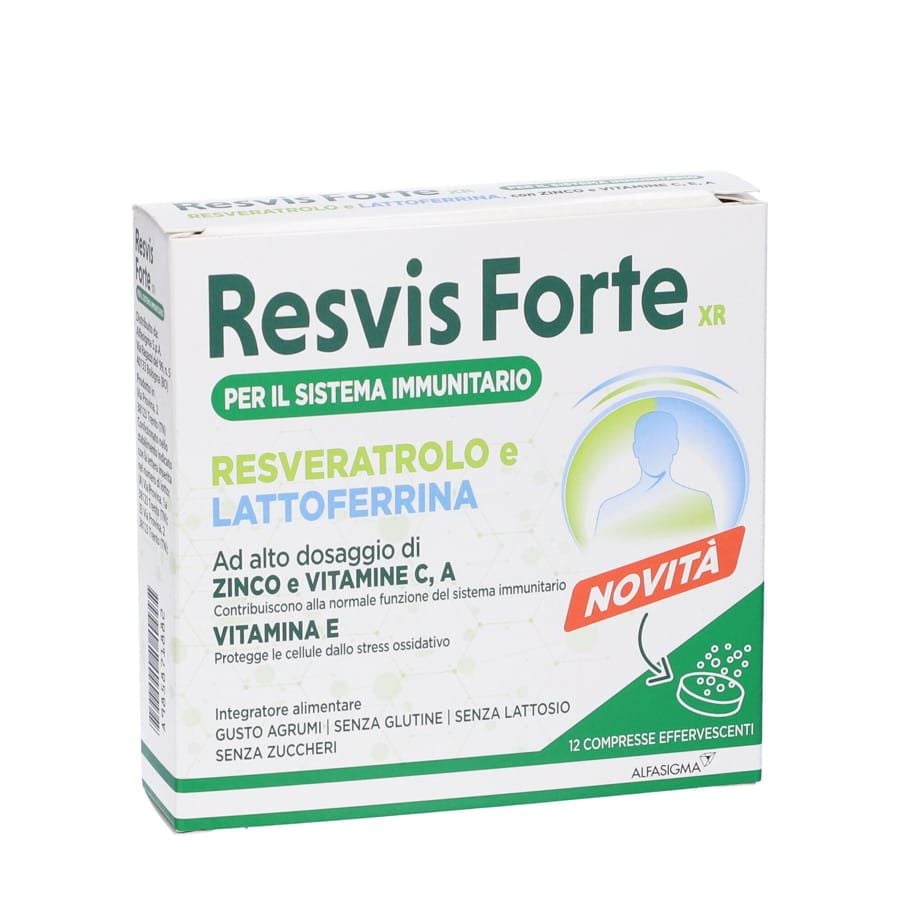 Alfasigma Resvis Forte 12 compresse effervescenti -  ZERO SPRECHI - scadenza 10/2026