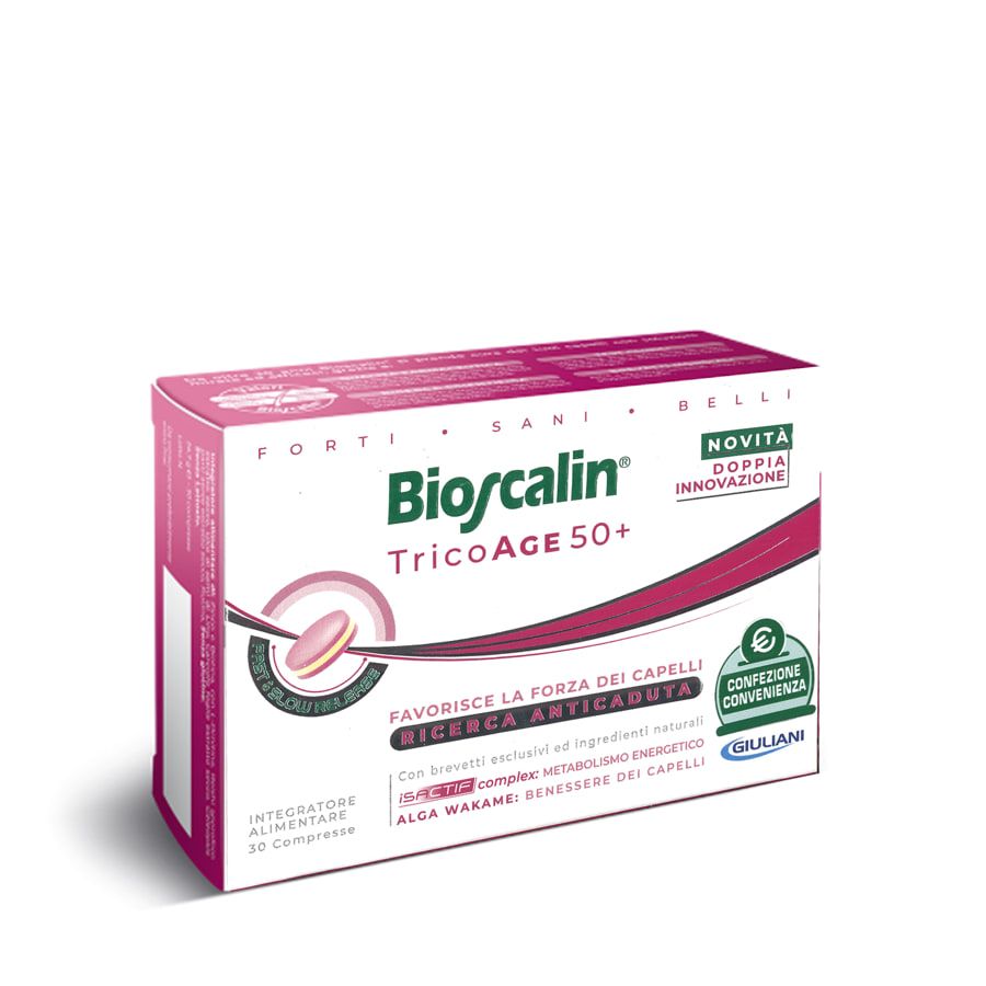 Bioscalin Tricoage 50+ Donna Integratore Anticaduta 30 Compresse - ZERO SPRECHI - scadenza 6/2025