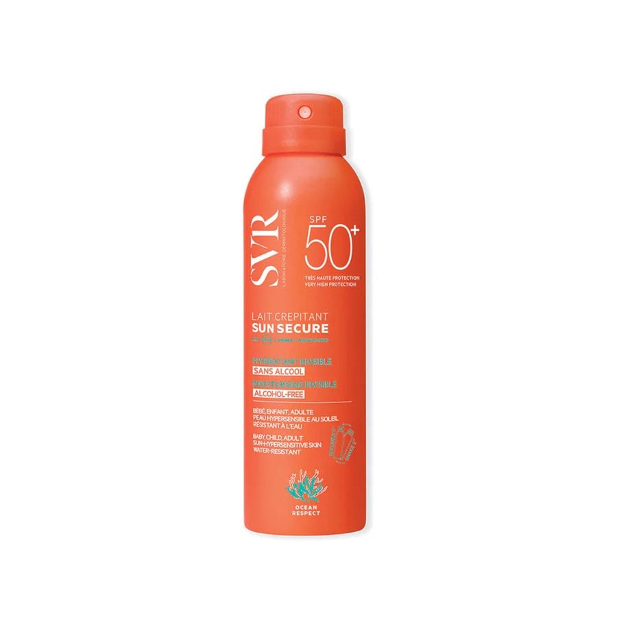 SVR Sun Secure Latte Solare Idratante Invisibile Senza Alcool SPF50+ 200ml