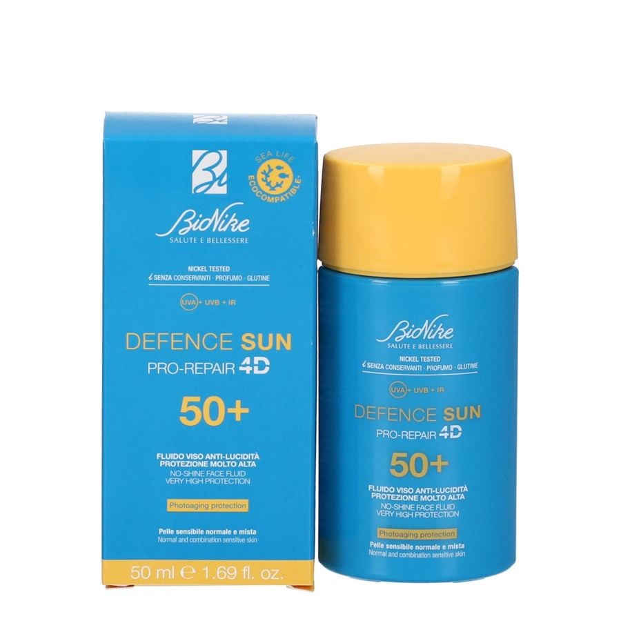 Bionike Defence Sun Fluido Viso Anti-lucidità Protezione Molto Alta SPF50+ 50ml