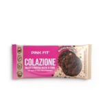 Pink Fit Colazione 2 Biscotti proteici ricchi di fibre gusto cacao con gocce di cioccolato