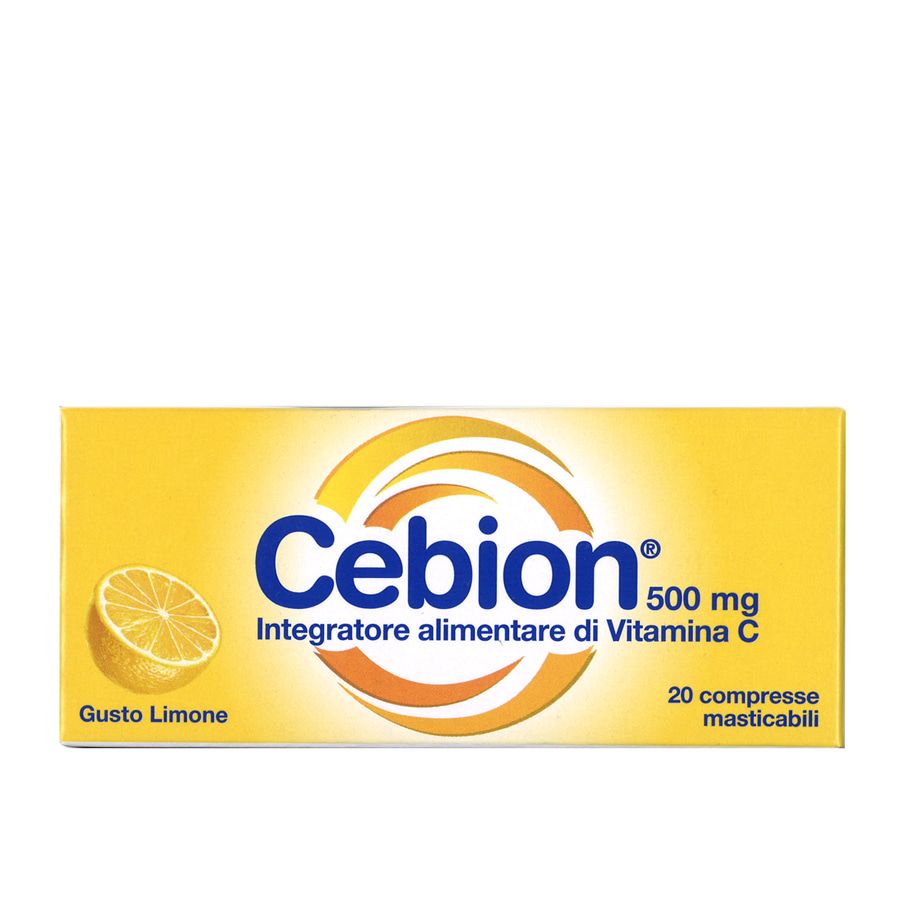 Cebion Integratore Alimentare 500mg Gusto Limone 20 Compresse masticabili