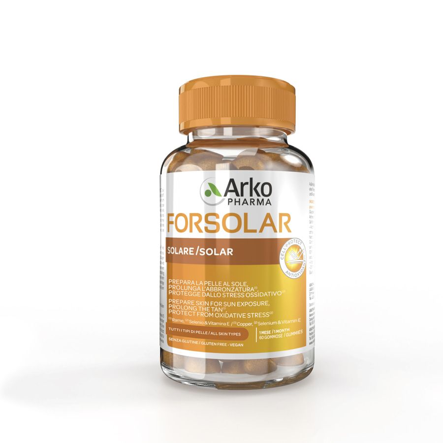 Arkopharma Forsolar prepara la pelle al sole 60 gommose