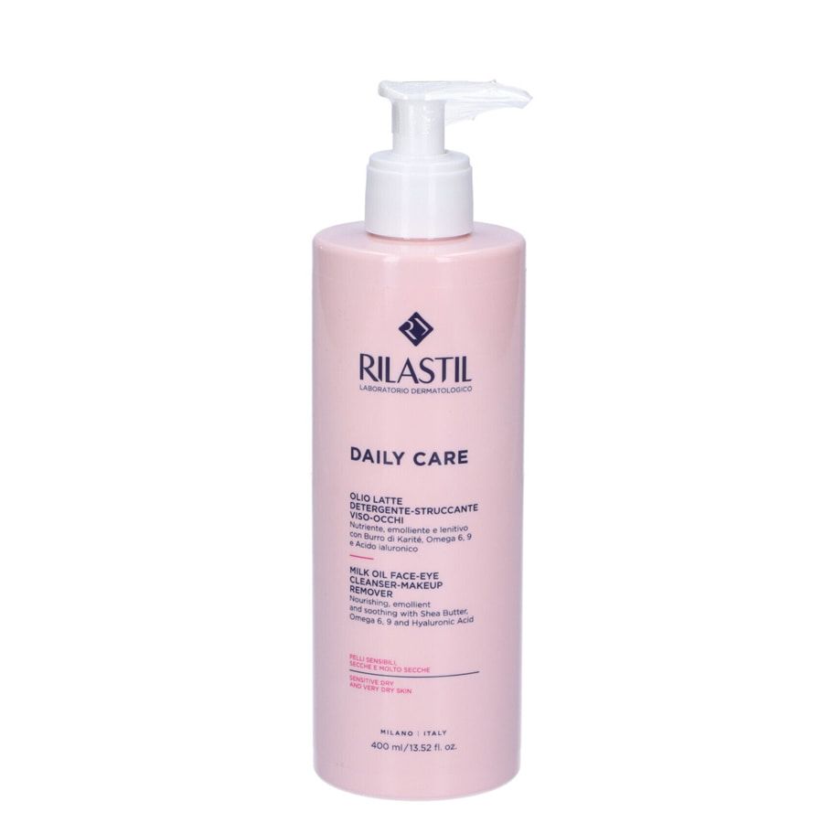 Rilastil daily care olio latte detergente struccante occhi 400ml