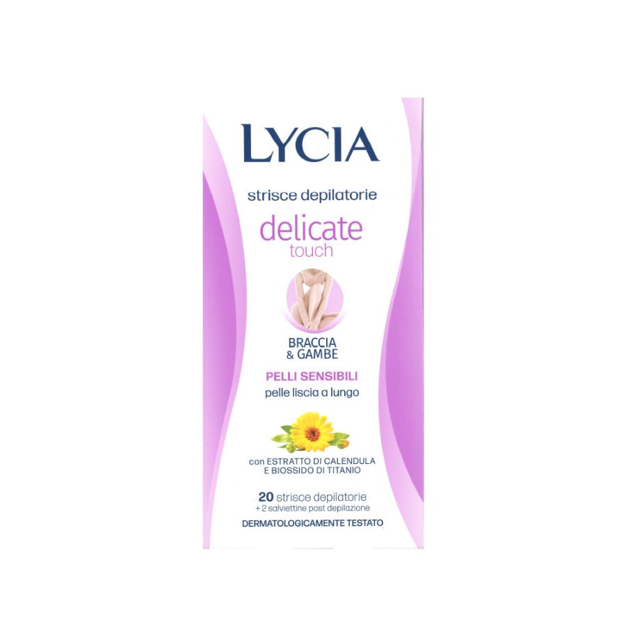 Lycia Strisce Depilatorie Braccia e Gambe 20 Pezzi