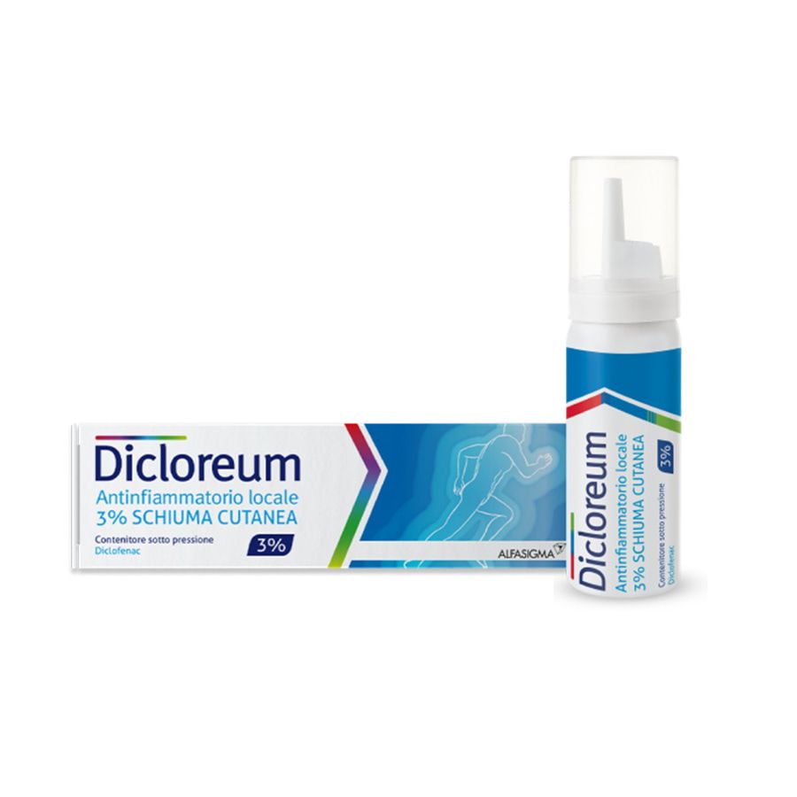 Dicloreum Antinfiammatorio Locale 3% Schiuma Cutanea 50gr