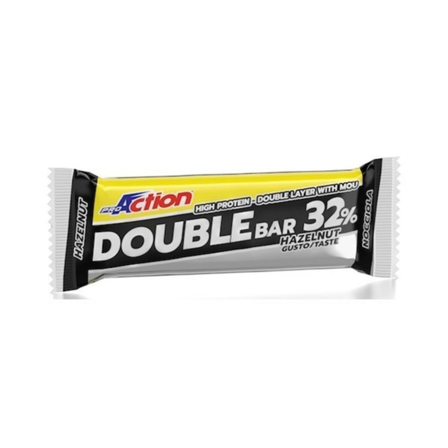 ProMuscle Double Barretta Nocciola 32% Protein 60gr - ZERO SPRECHI - scadenza 12/25