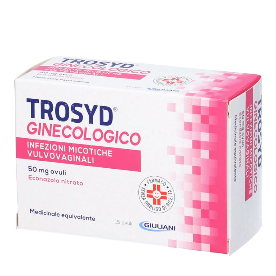 Trosyd Ginecologico Infezioni micotiche vulvovaginali 50mg 15 ovuli 