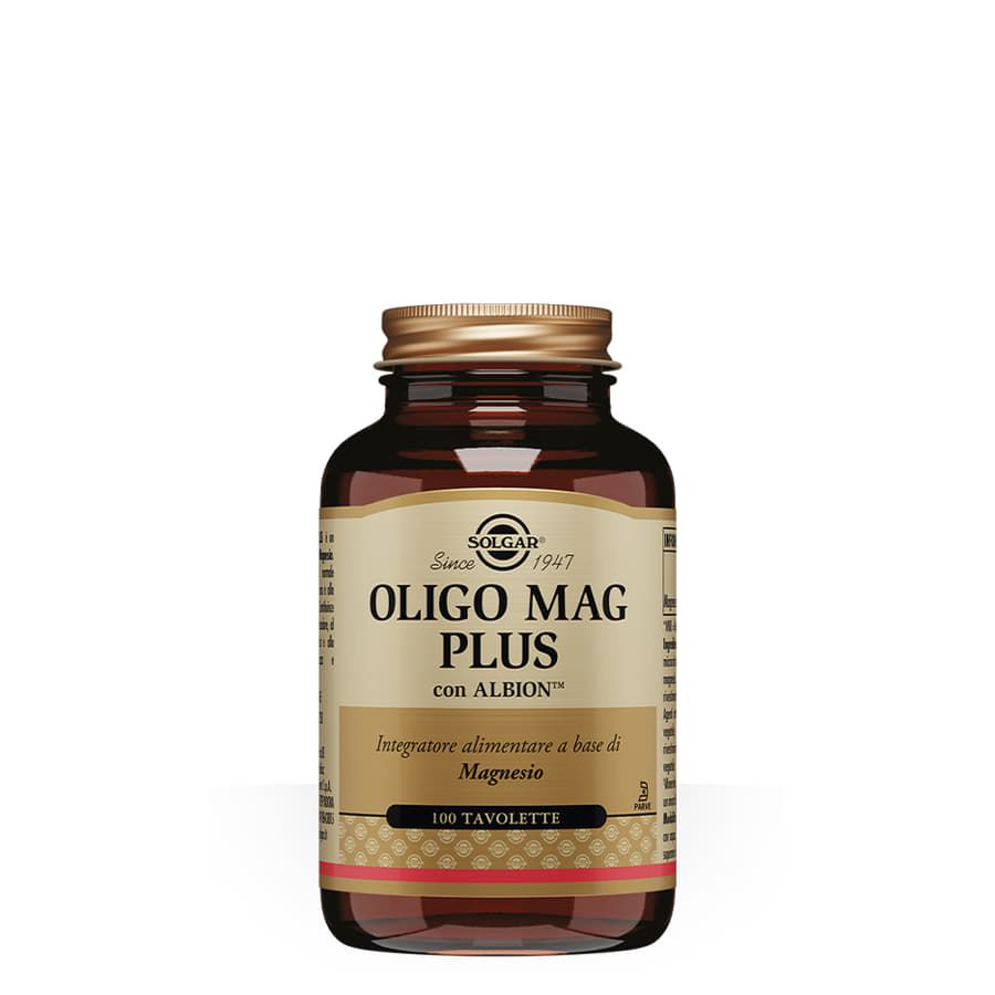 Solgar Oligo Mag Plus a base di Magnesio 100 tavolette 
