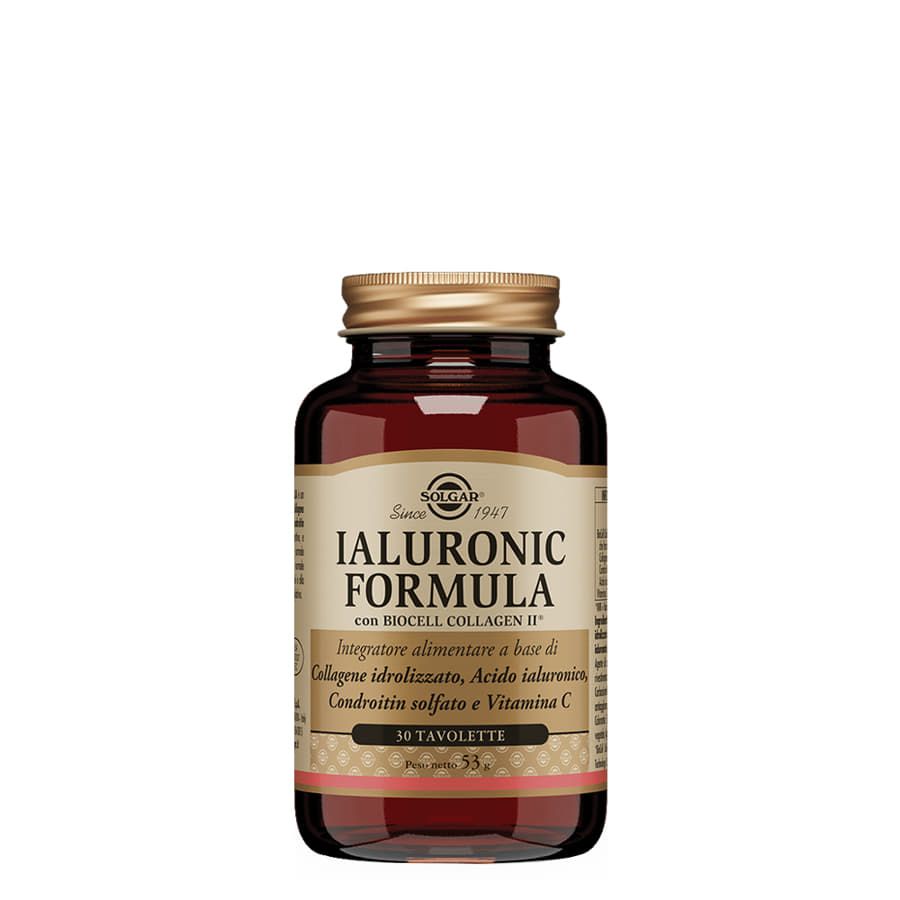 Solgar Ialuronic Formula con Biocell Collagen II 30 tavolette 