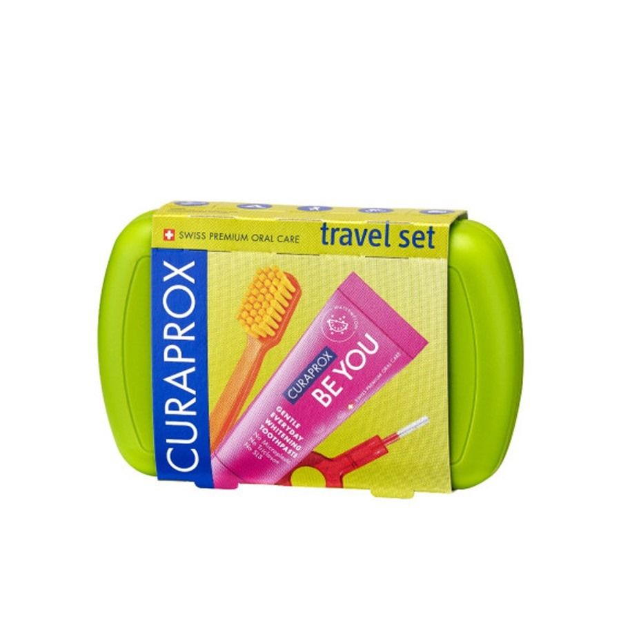 Curaprox Set da Viaggio Verde - ZERO SPRECHI 