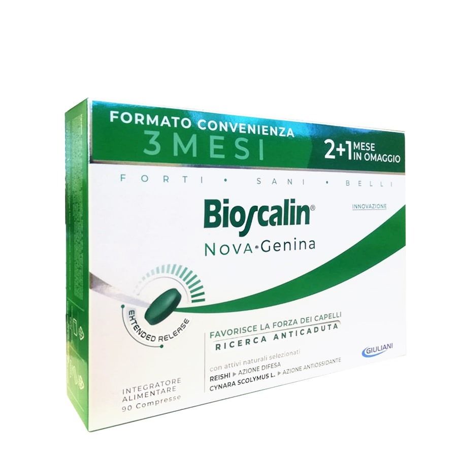 Bioscalin Nova Genina Integratore Anticaduta 90 Compresse 3  mesi di trattamento - ZERO SPRECHI - scadenza 11/26