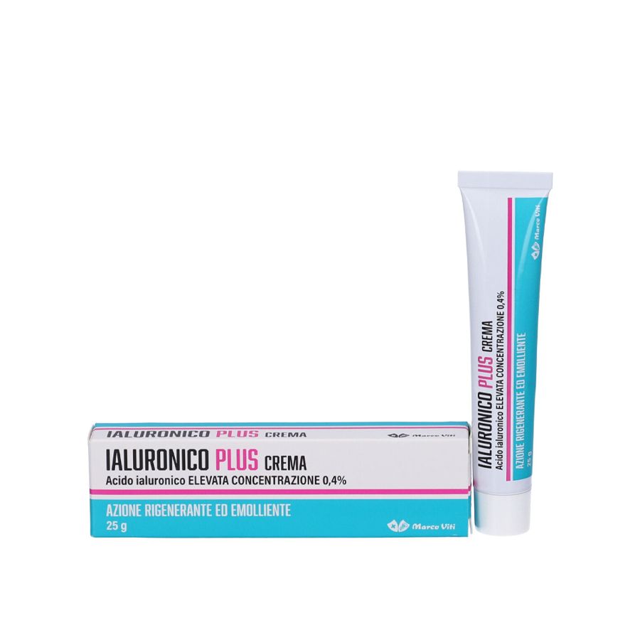 Ialuronico Plus Crema Acido ialuronico elevata concentrazione 0,4% azione rigenerane ed emolliente 25g