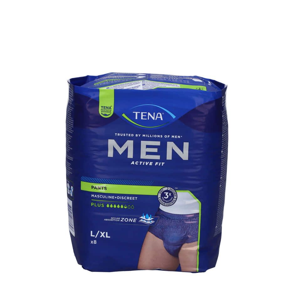 Tena Men Active Fit Pants Mutanda Uomo Taglia L/XL