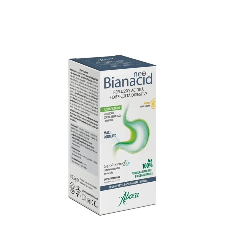 Aboca NeoBianacid 70 compresse gusto limone