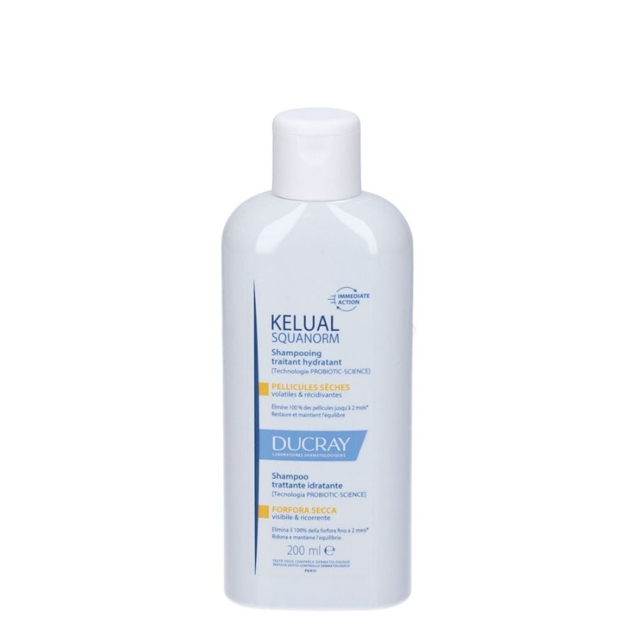 Ducray Kelual Squanorm Shampoo trattante idratante per Forfora secca 200ml