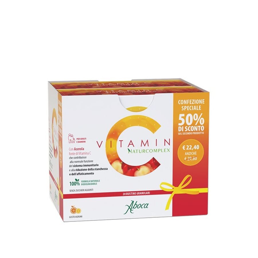 Aboca Vitamin C Naturcomplex Confezione speciale 40 bustine granulari 
