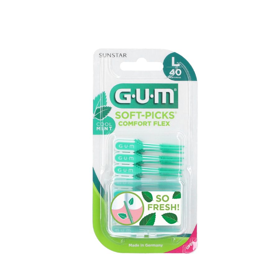 GUM Soft-Picks Comfort Flex Cool Mint L 40 pezzi