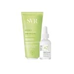SVR Limited Edition INSULTI LUMINOSI "Rosso di Sera Senza Acne" - Sebiaclear Set Crème Lavante 200ml + Ampoule Flash 30ml