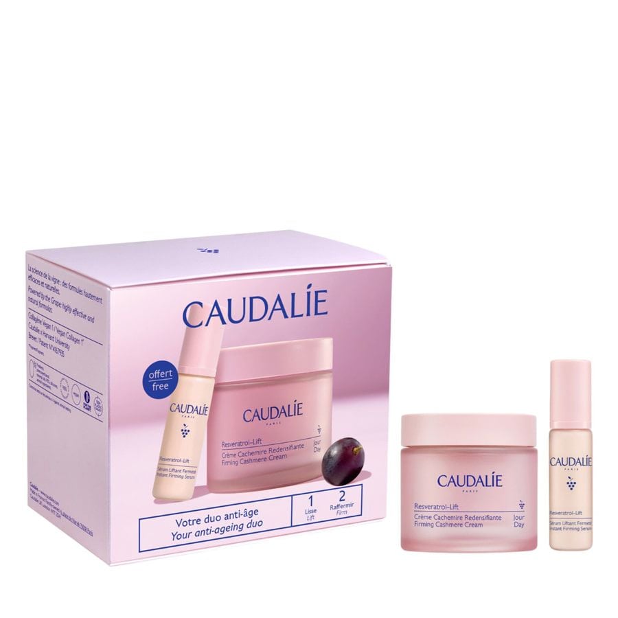 Caudalie il tuo duo anti-età crema cashmere ridensificante 50ml + siero lifting 10ml